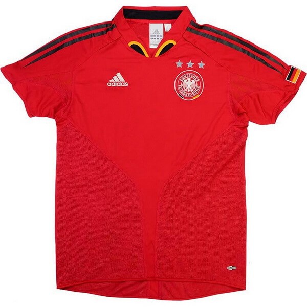 Tailandia Camiseta Alemania Segunda equipo Retro 2004 2006 Rojo